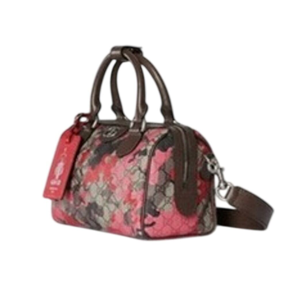 Gucci GG Small Boston Pink Camouflage NWT - Picture 2 of 2